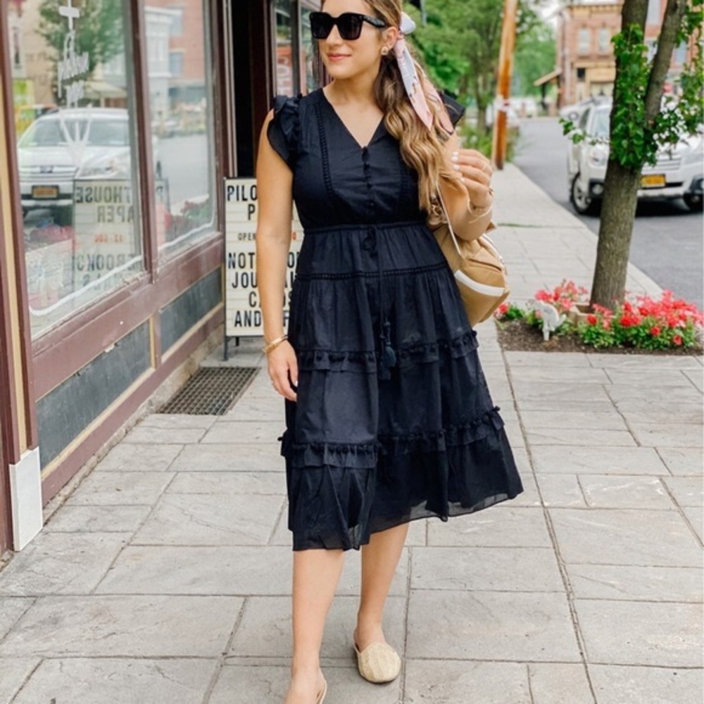 🆕 J. Crew Pom-Pom Dress Cotton Voile - Picture 2 of 5